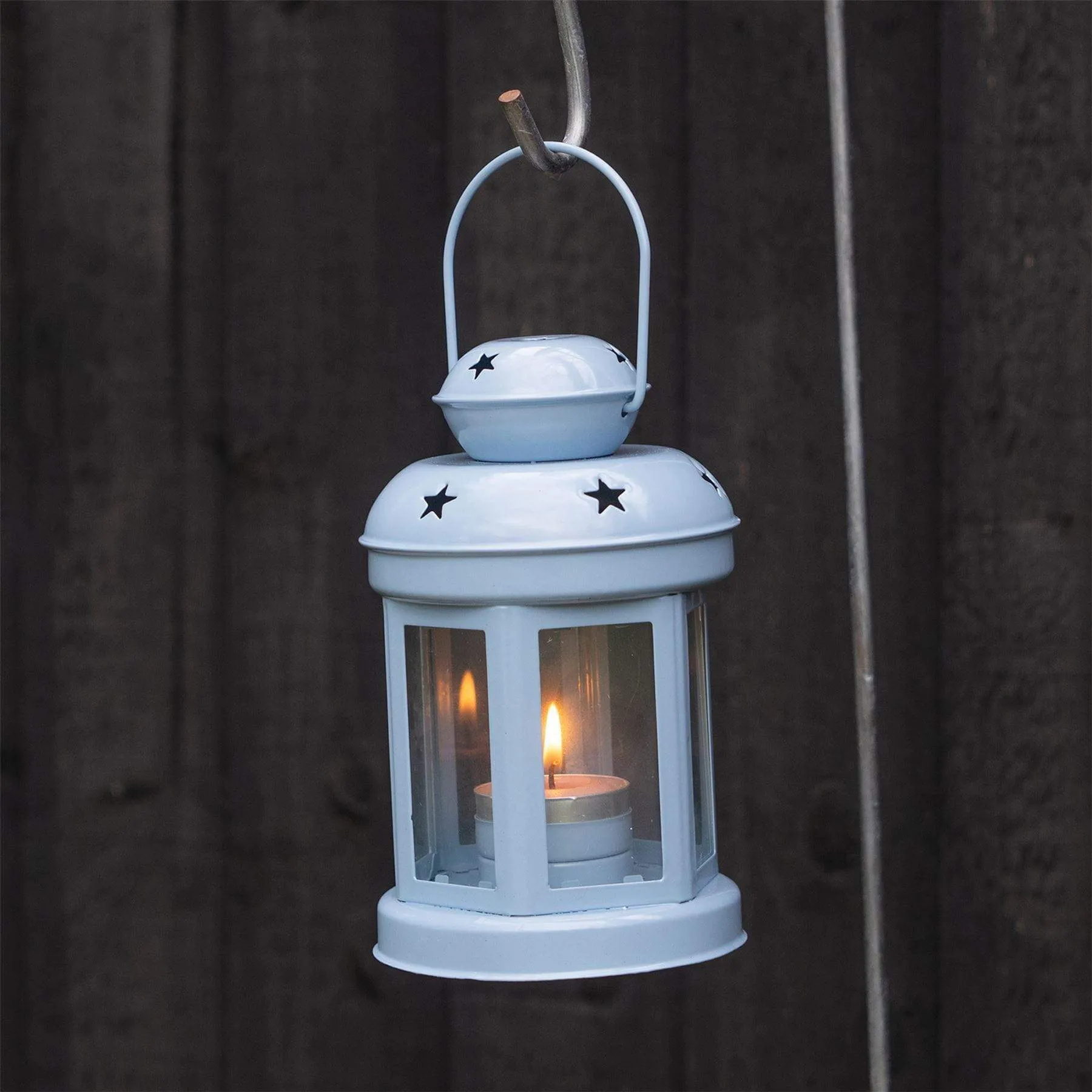 16cm Metal Hanging Tealight Lantern - By Nicola Spring