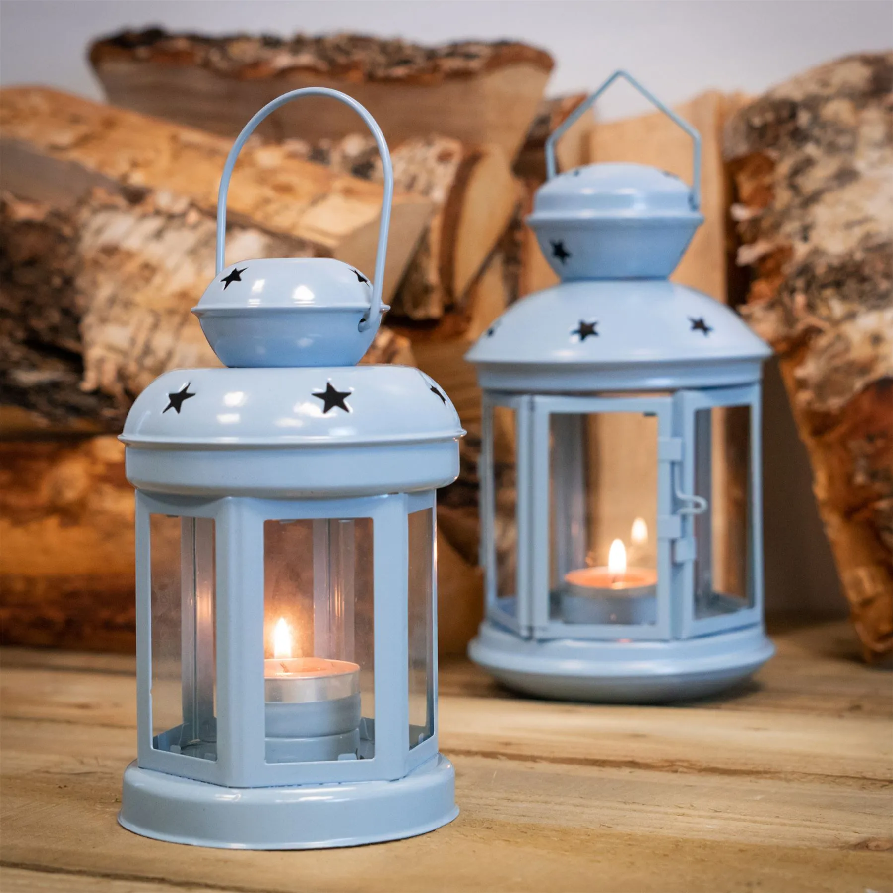 16cm Metal Hanging Tealight Lantern - By Nicola Spring