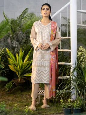 2 Piece Jacquard Suit-Embroidered (Unstitched)