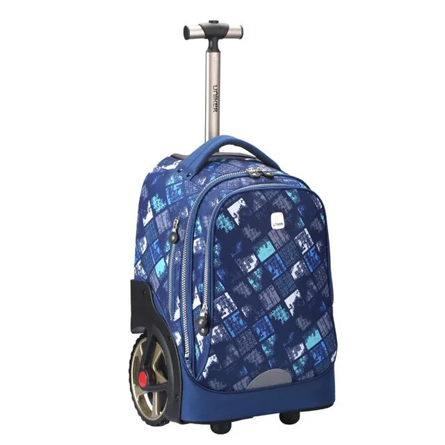 2018 New Kids Cartoon Trolley Bag On Big Wheels Vs Trolley Suitcases And Travel Bags Boys&Girls