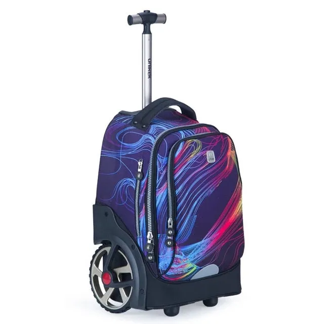 2018 New Kids Cartoon Trolley Bag On Big Wheels Vs Trolley Suitcases And Travel Bags Boys&Girls