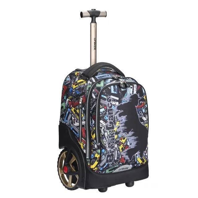 2018 New Kids Cartoon Trolley Bag On Big Wheels Vs Trolley Suitcases And Travel Bags Boys&Girls