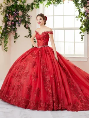 3 Piece Off Shoulder Quinceanera Dress by House of Wu 26964