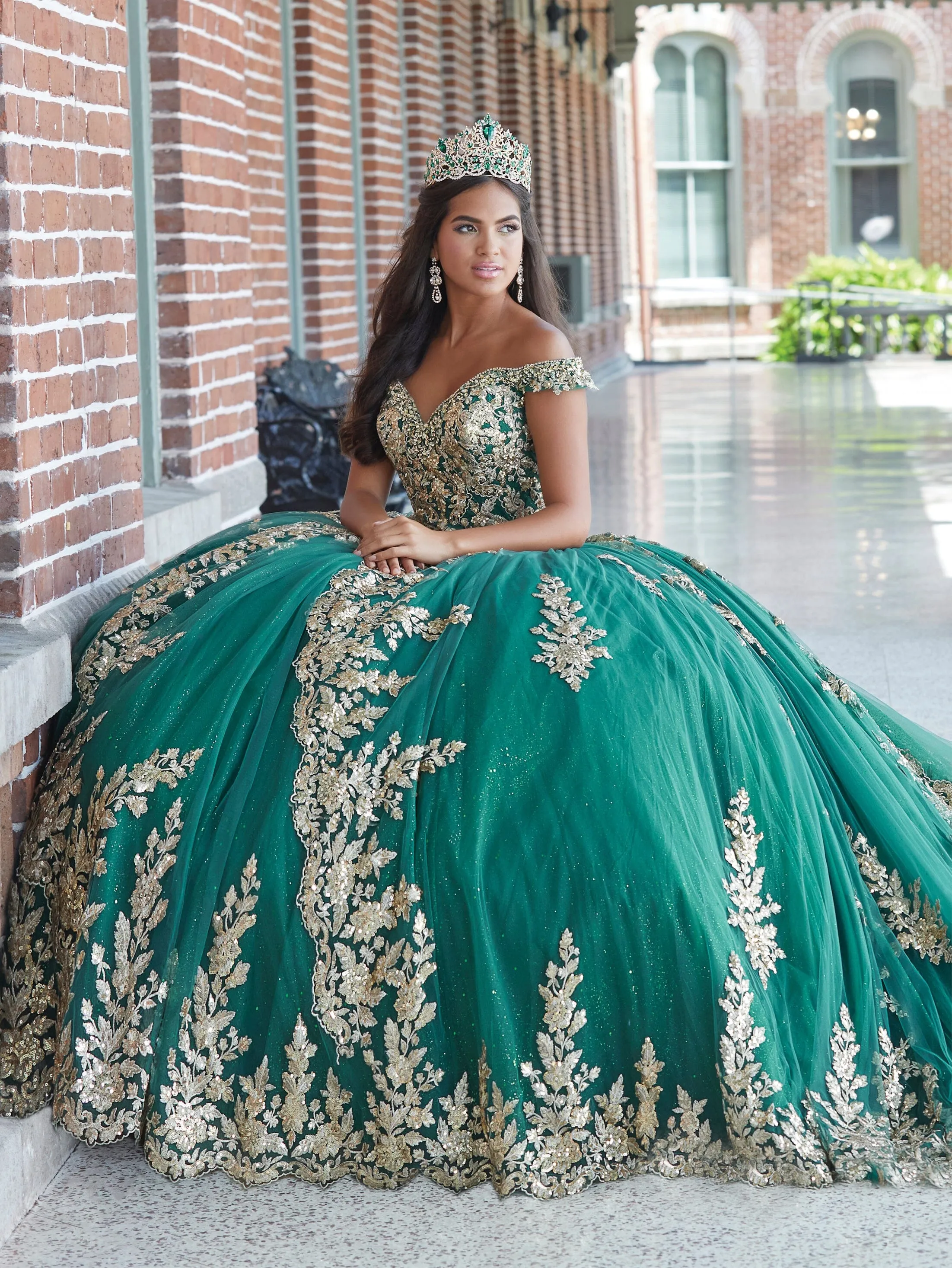 3-Piece Quinceanera Dress with Short Skirt by House of Wu 26048