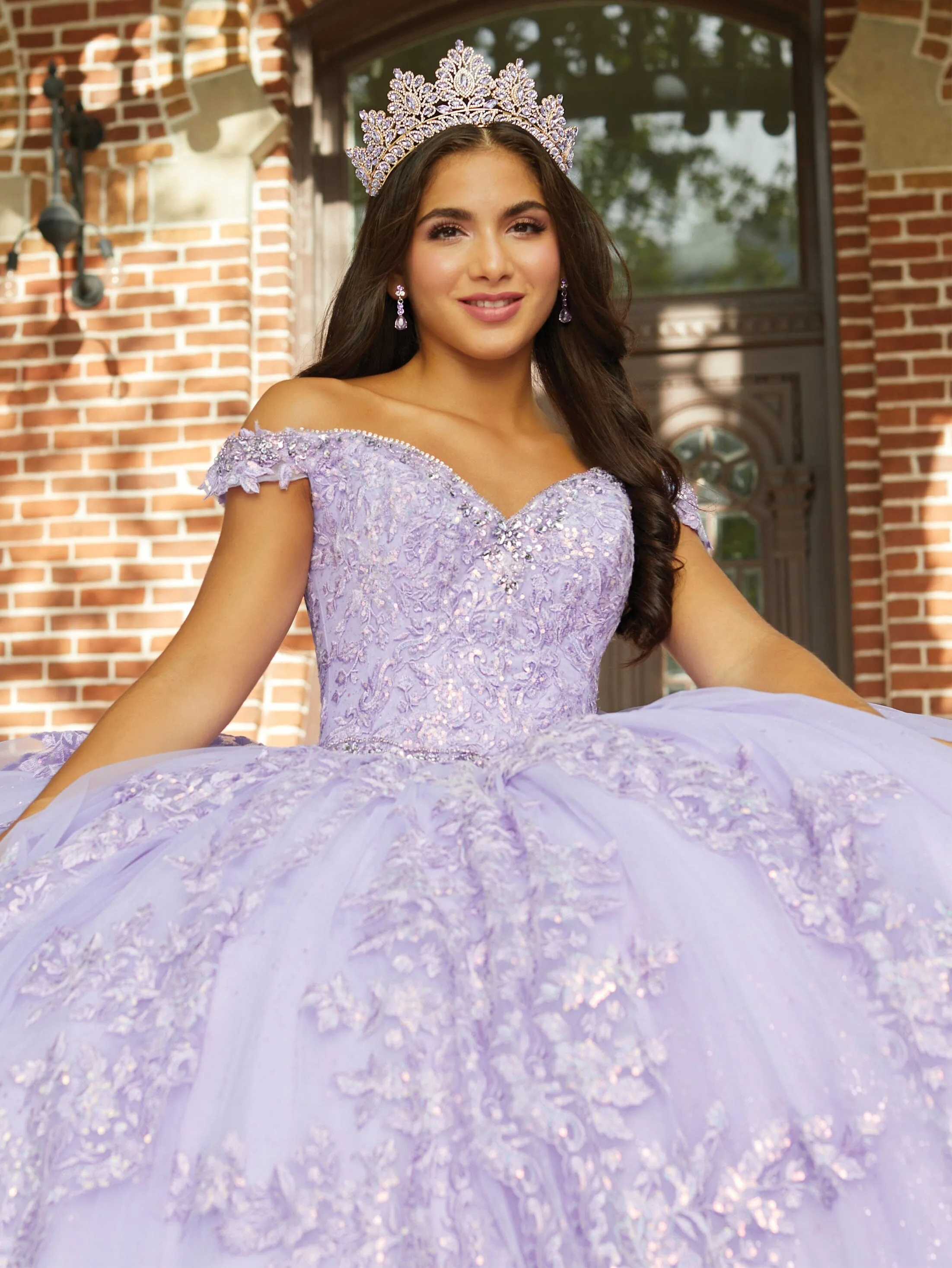 3-Piece Quinceanera Dress with Short Skirt by House of Wu 26048