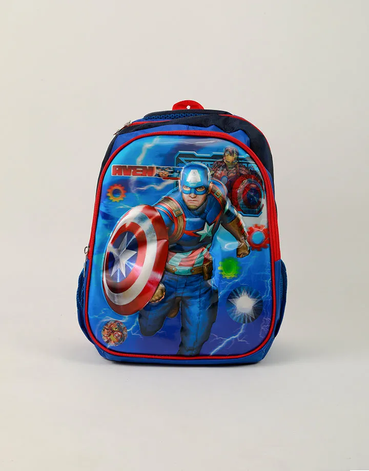 3D Embossed Cartoon Character Printed School Bags