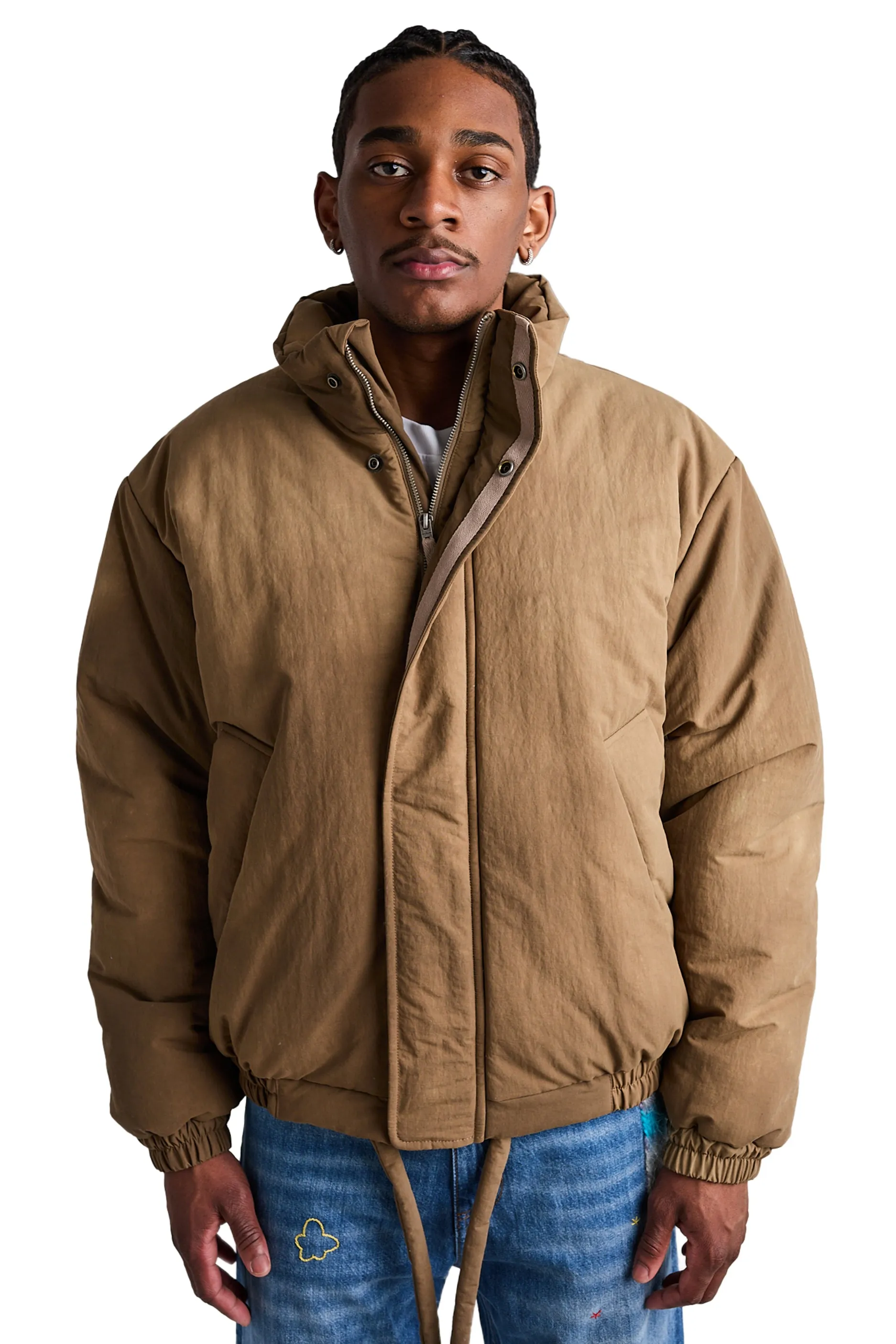 Acne Studios Dyed Puffer Coat 'Camel Beige'