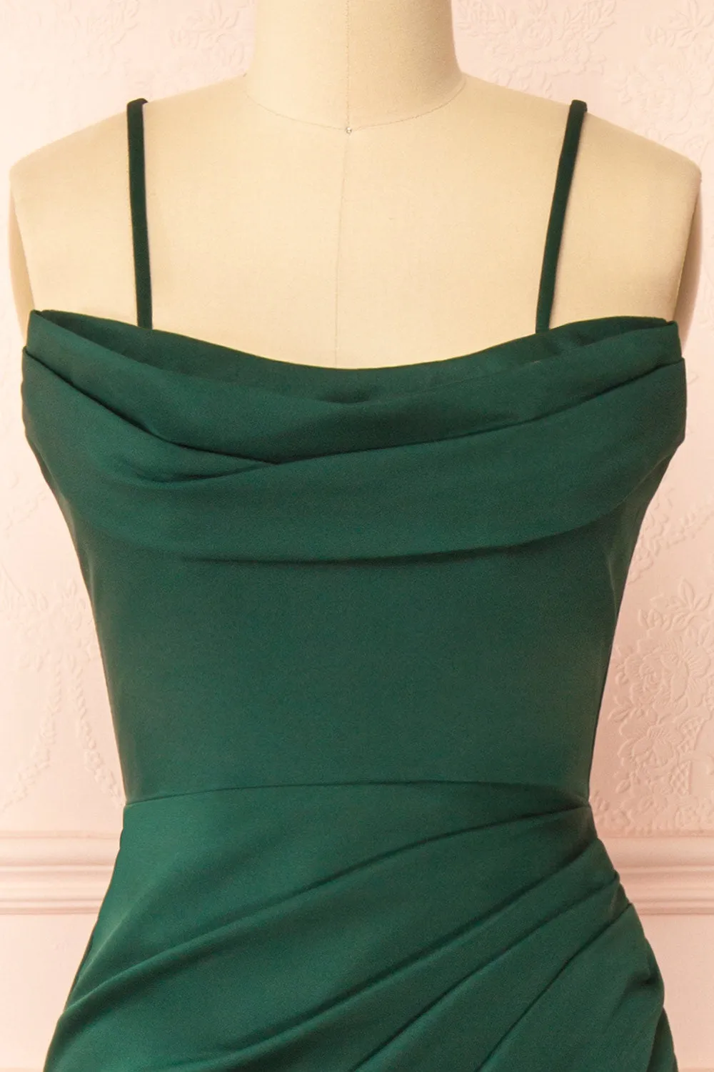 Ailsa Green | Strapless Gown w/ High Slit