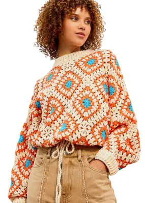 Alethia Crochet Pullover ***FINAL SALE***