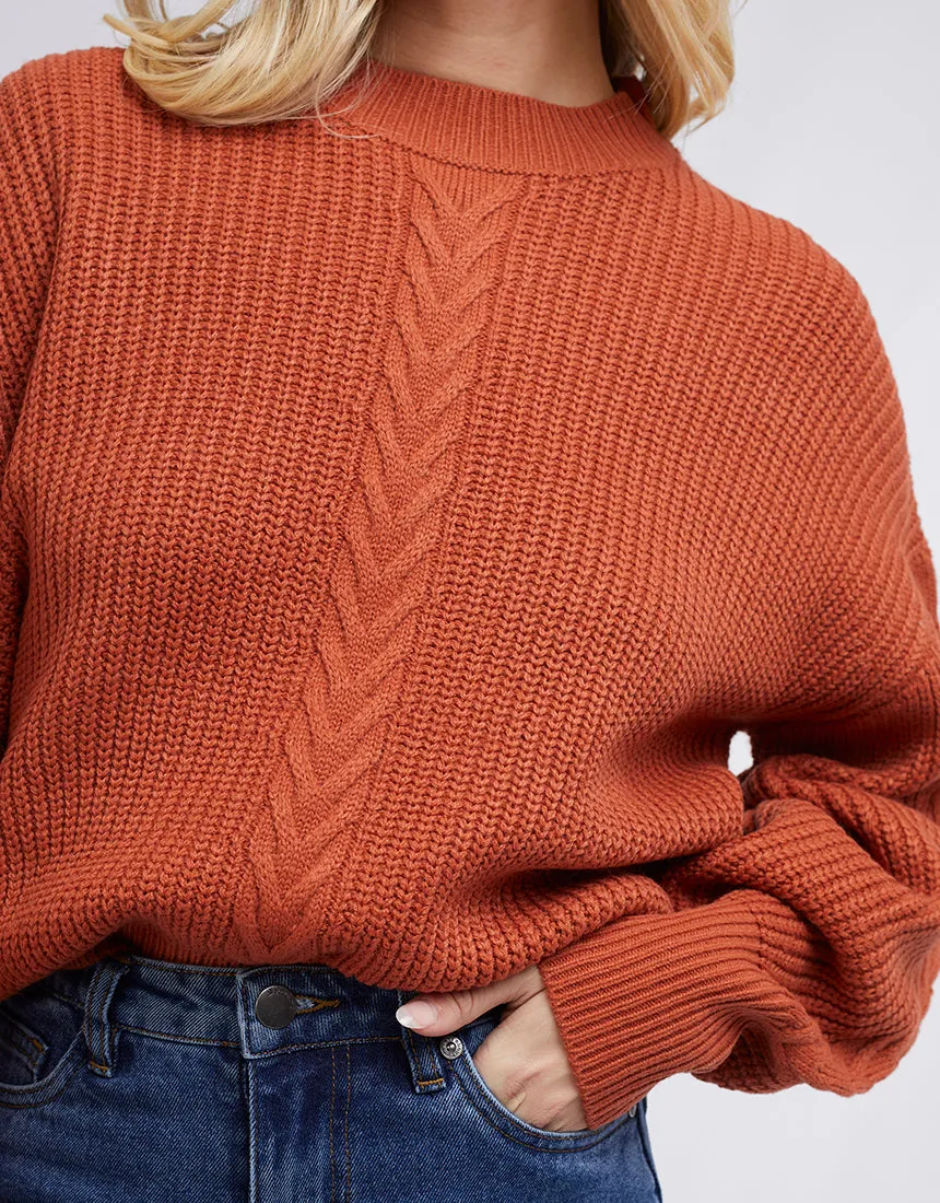 All About Eve Rumi Knit Sweater Rust