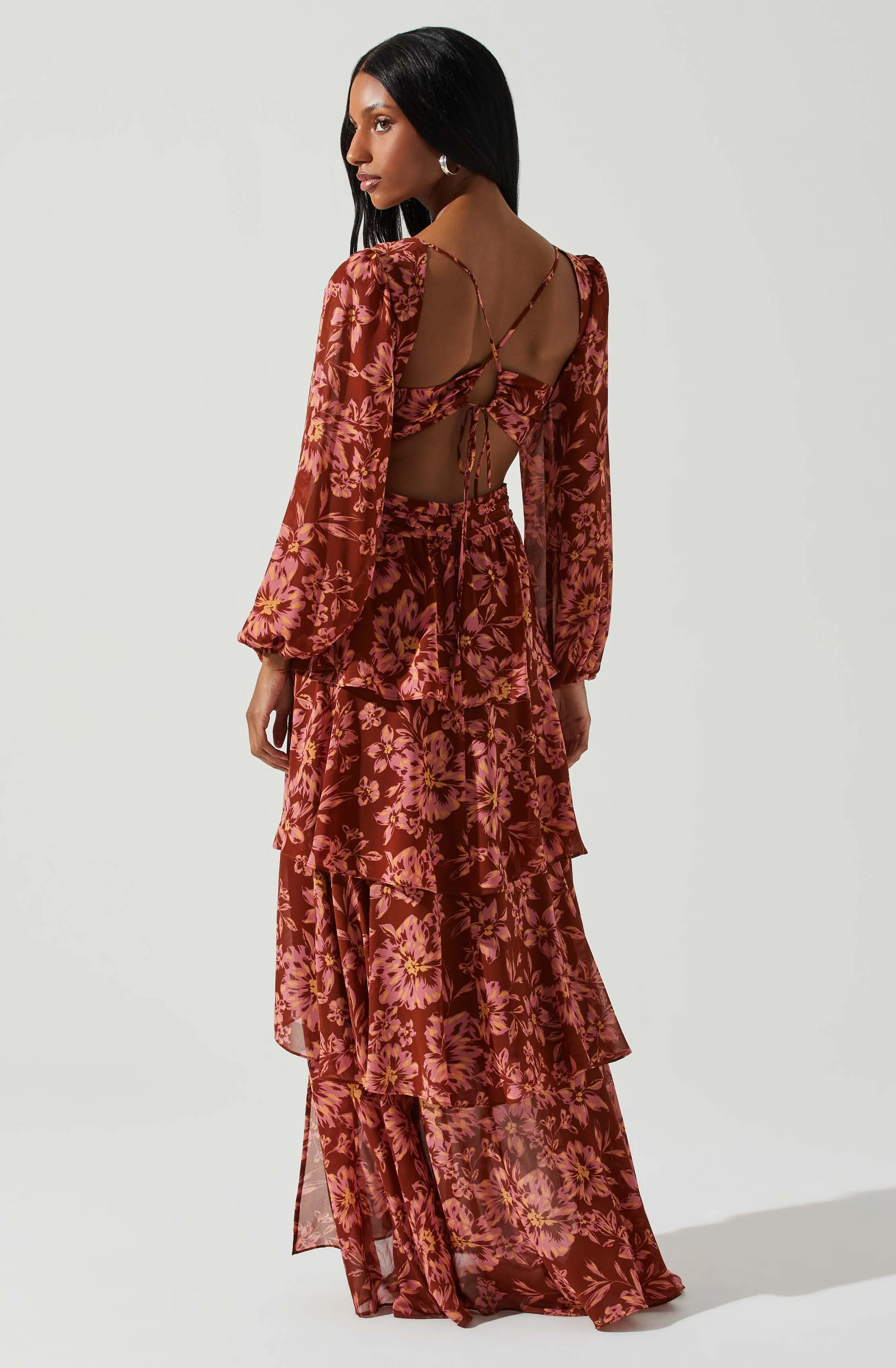 Anora Floral Tiered Maxi Dress