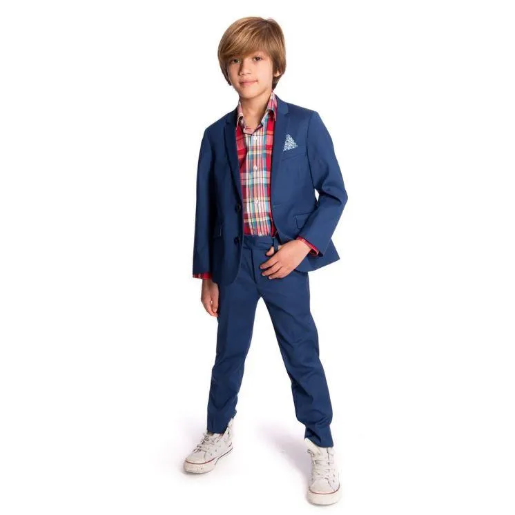 Appaman Mod Boys Slim Bright Blue Suit