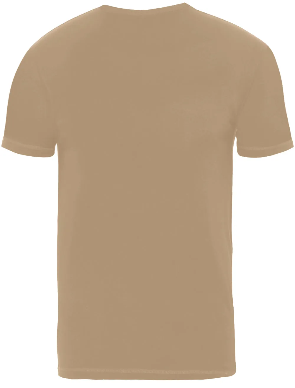 Arkhami Crew Neck T-Shirt with Chest Pocket in Brown