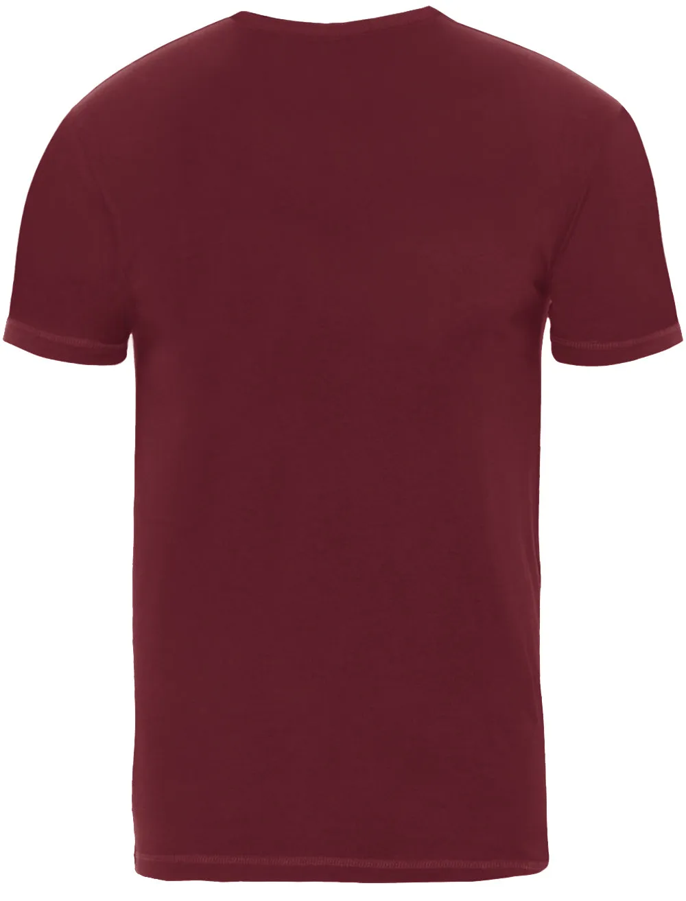 Arkhami Crew Neck T-Shirt with Chest Pocket in Oxblood