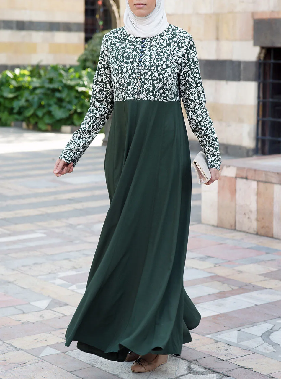 Arusa Embroidered Abaya Gown