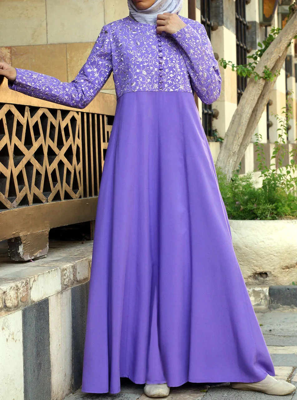 Arusa Embroidered Abaya Gown