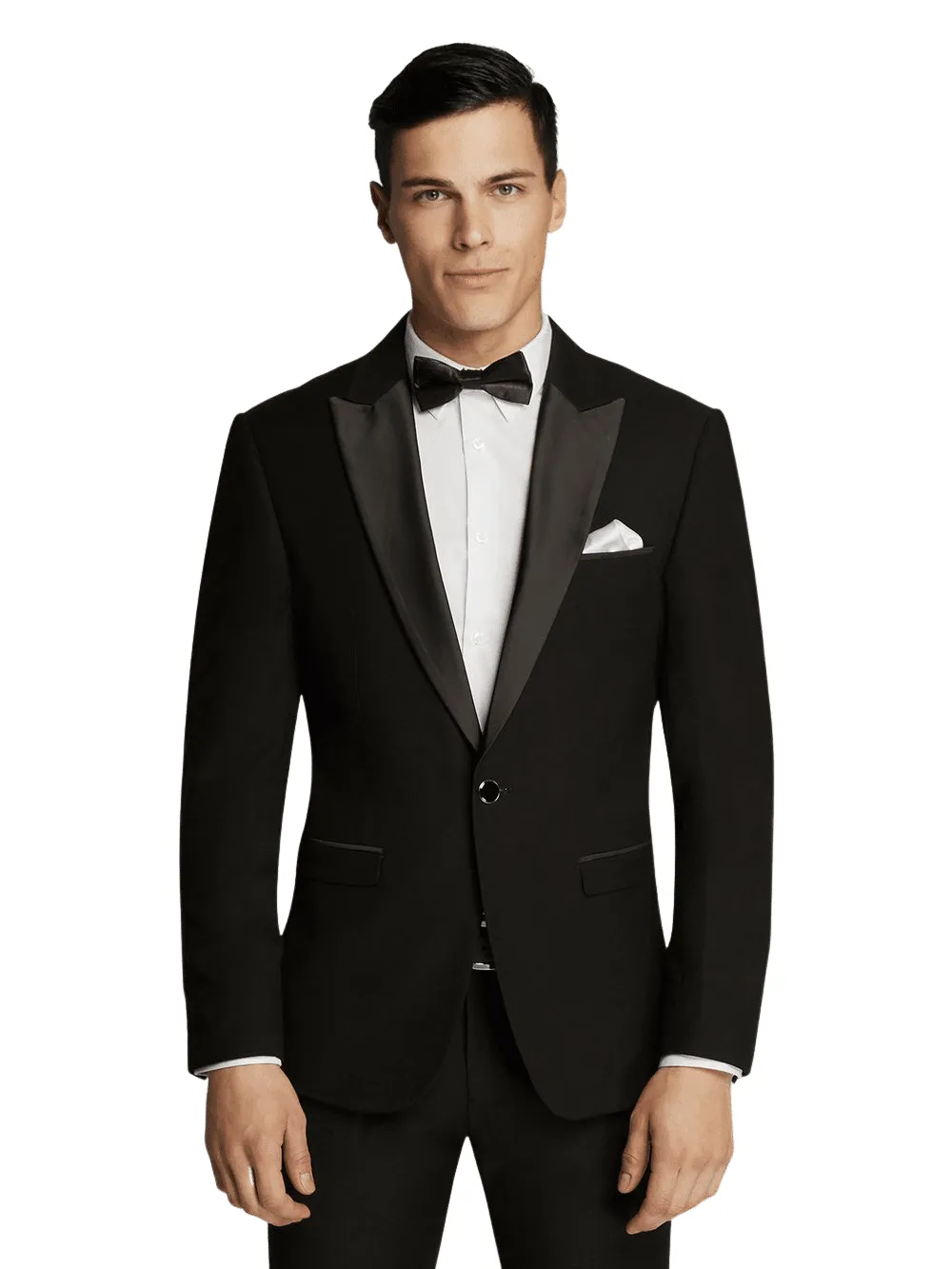 Ashton Peak Satin Lapel Suit