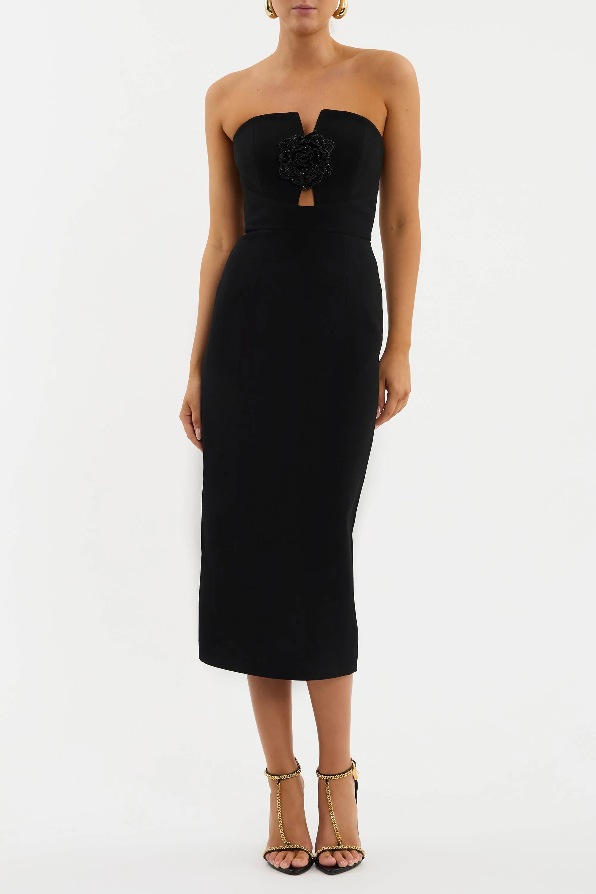 Aubree Strapless Midi Dress