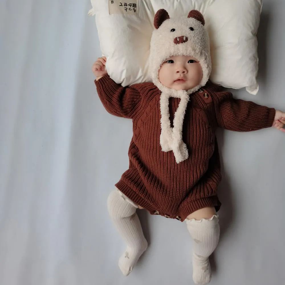 Autumn Winter Baby Sweater Knitted Wool Romper Wholesale Baby Clothes