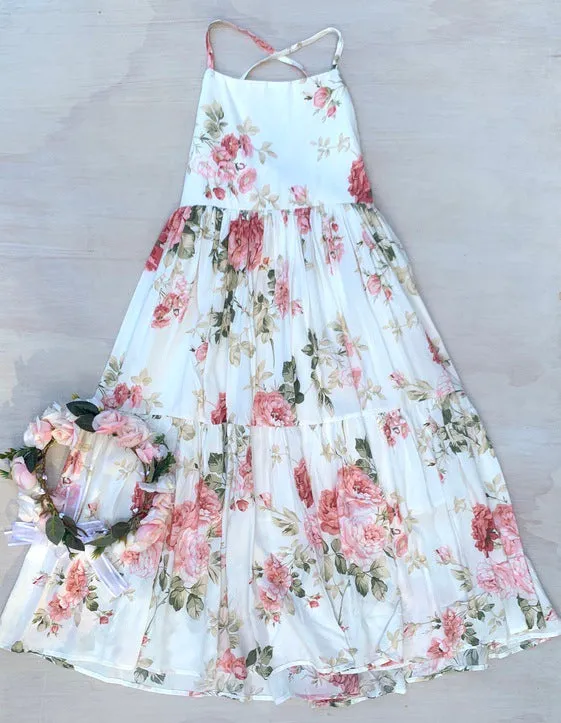 Ava Girls Floral Maxi Dress