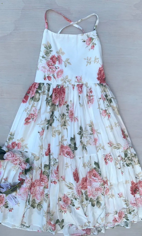 Ava Girls Floral Maxi Dress