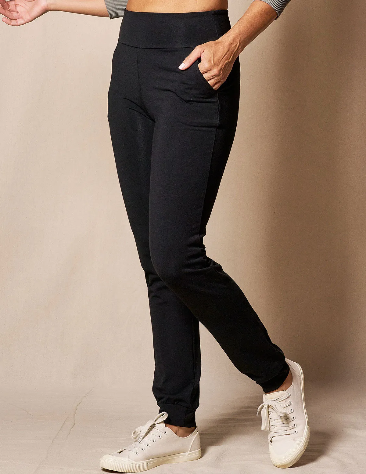 Bamboo / Organic Cotton Flat Waist Comfort Joggers