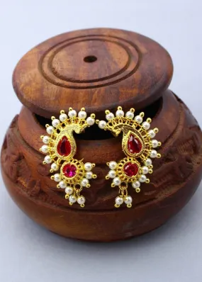 BEAUTEOUS MOTI JHUMKI EARRINGS