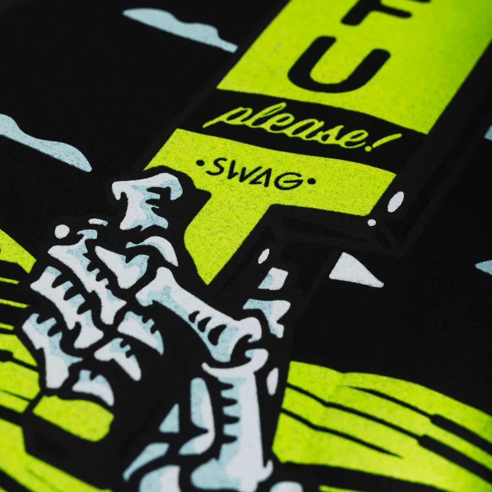 Black & Neon Yellow STFU T-Shirt