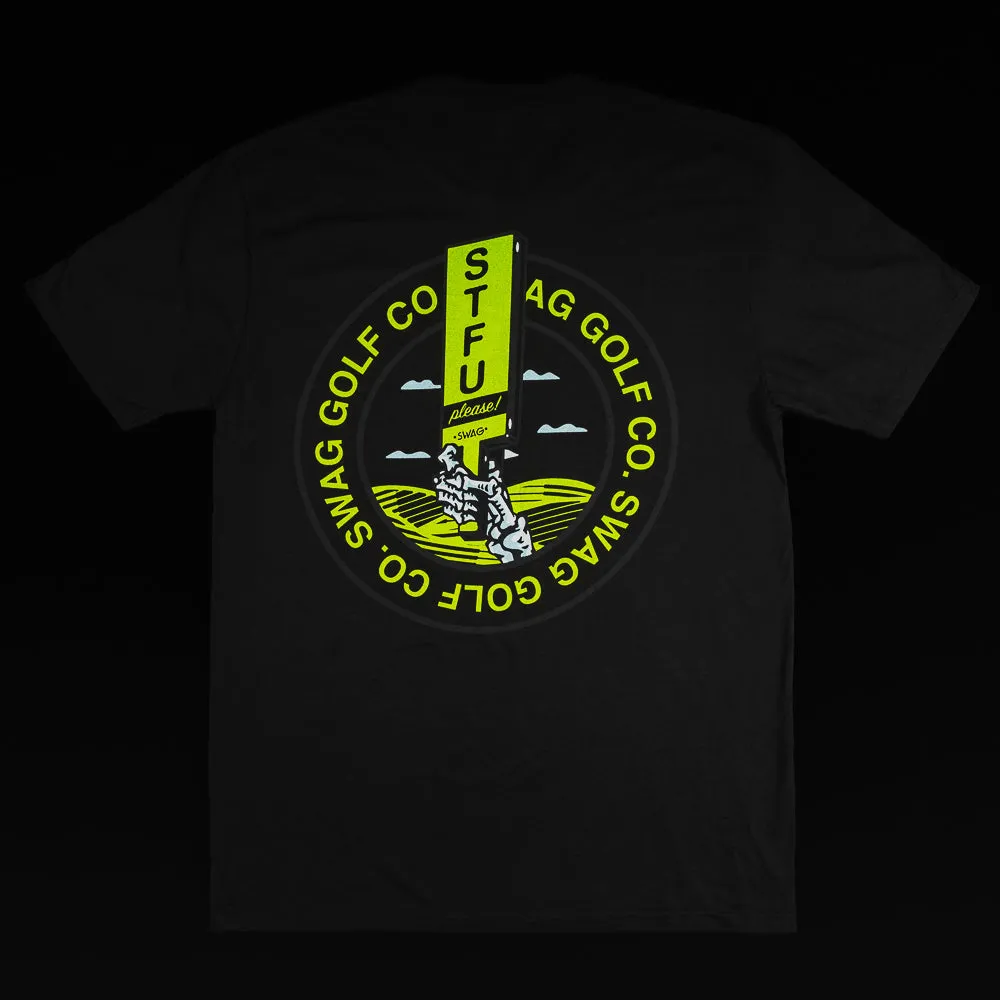 Black & Neon Yellow STFU T-Shirt