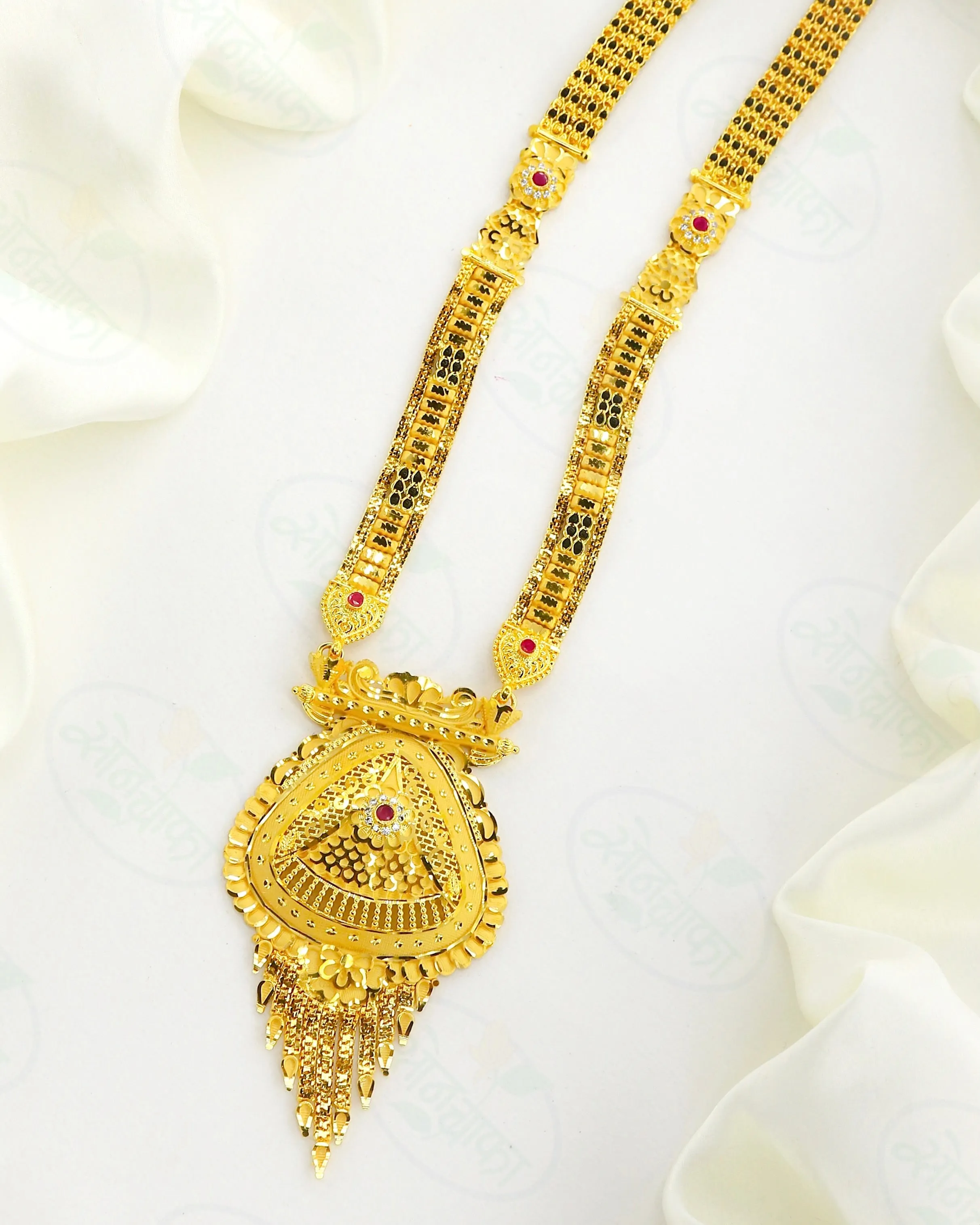 BLACK BEADS DESIGNER MANGALSUTRA