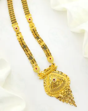 BLACK BEADS DESIGNER MANGALSUTRA