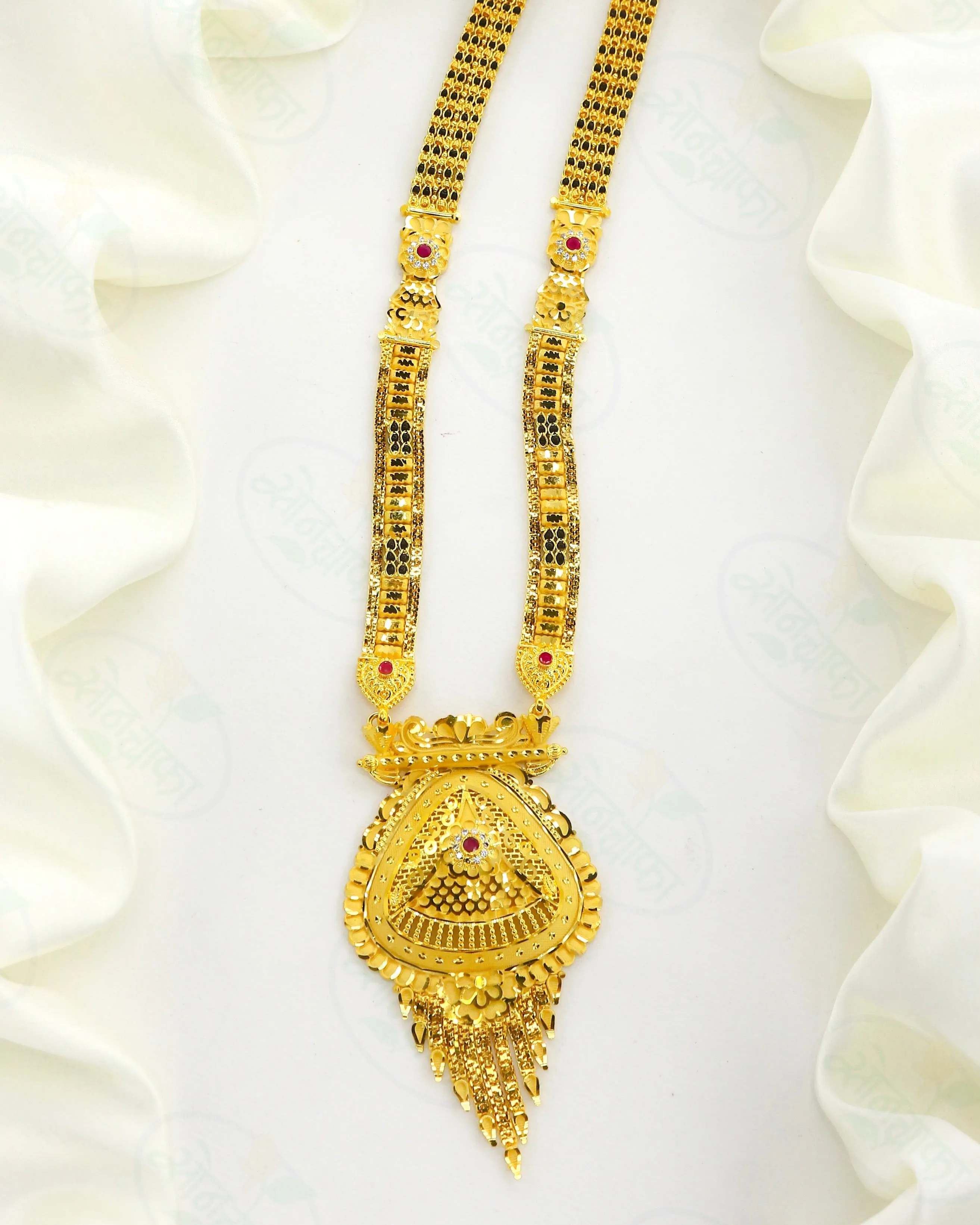 BLACK BEADS DESIGNER MANGALSUTRA