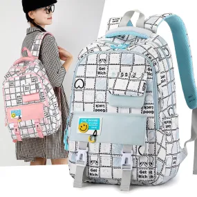 Black New High School Student School Backpack 1370