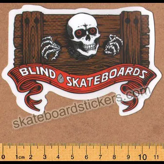 Blind Skateboards Heritage Skull Series Skateboard Sticker - Stocks