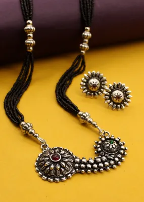 BLOOMING OXIDISED MANGALSUTRA