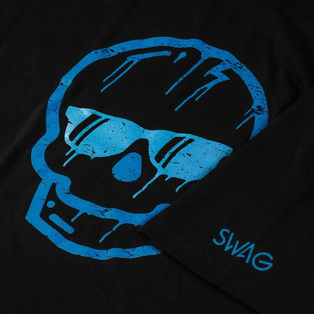 Blue Dripping Skull T-Shirt