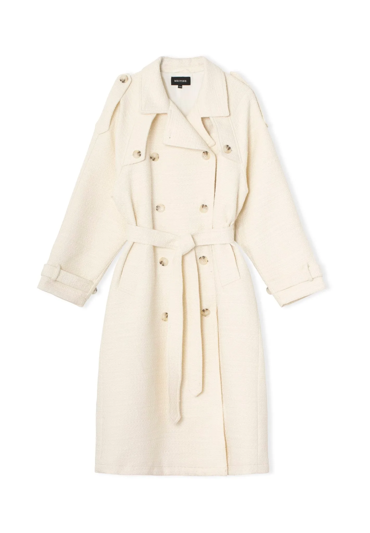 BOBBY TWEED COAT - CREME