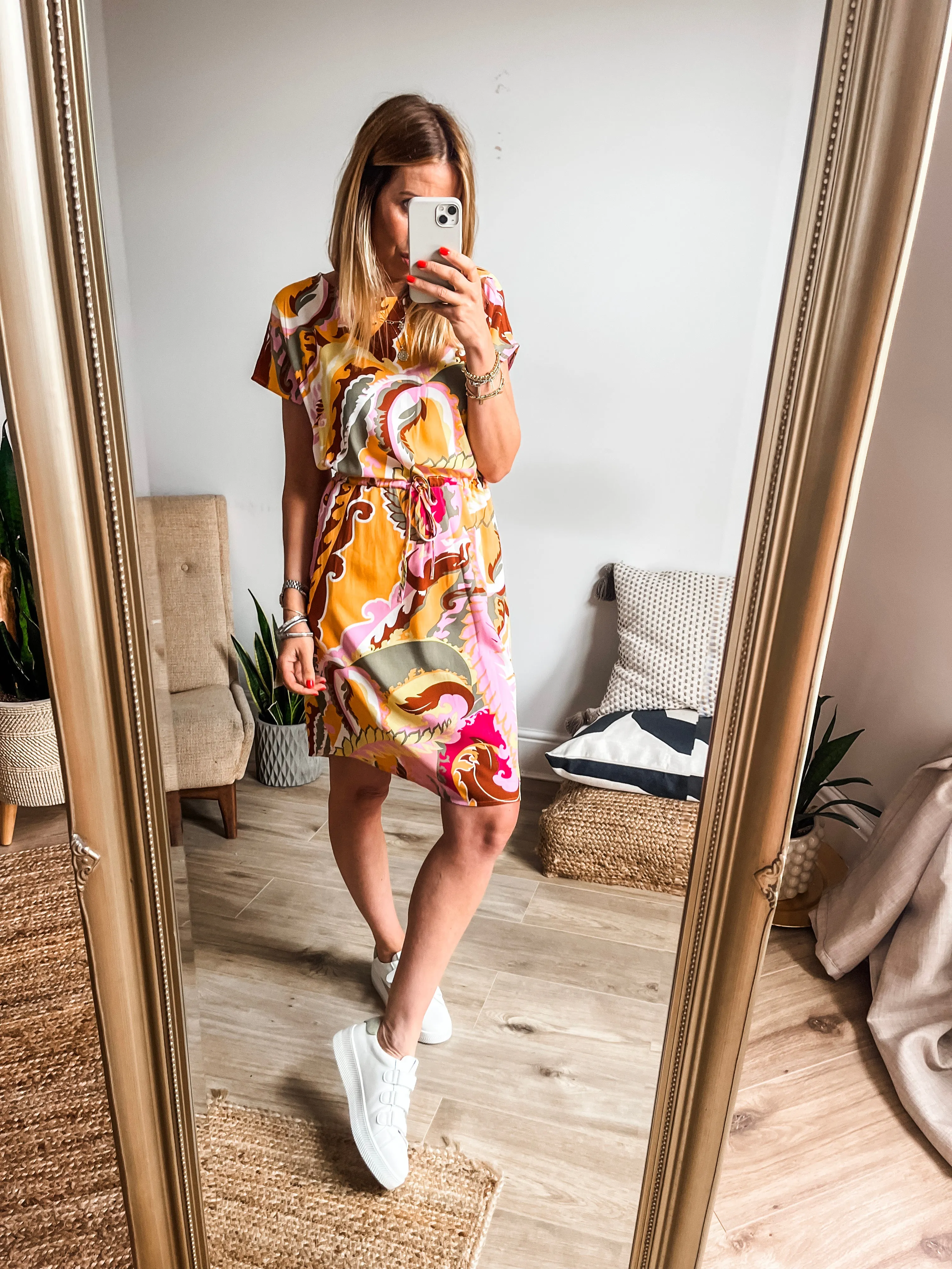 b.young Joella Floral Print Dress PREMIUM BRAND