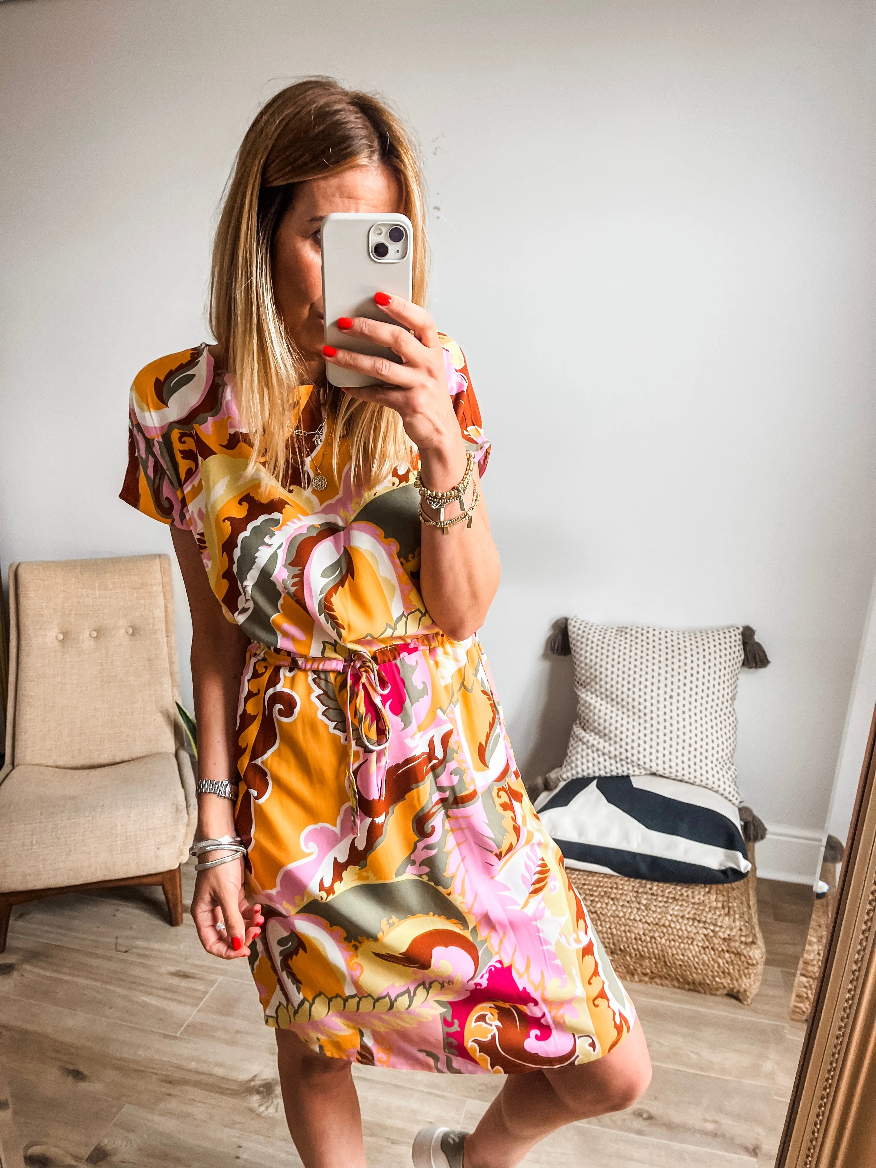 b.young Joella Floral Print Dress PREMIUM BRAND