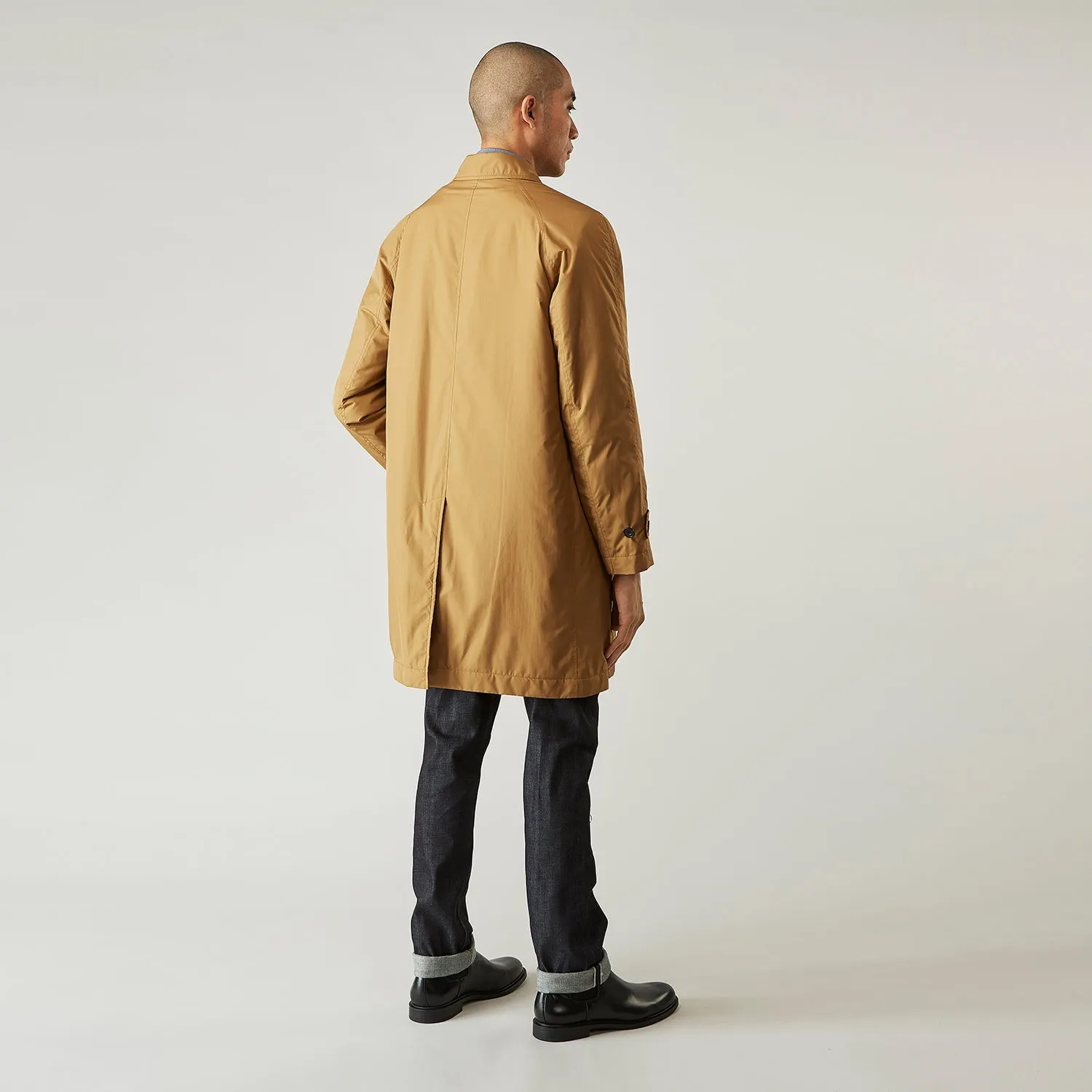 Camel Quintern Sealup Raincoat with Detachable Liner