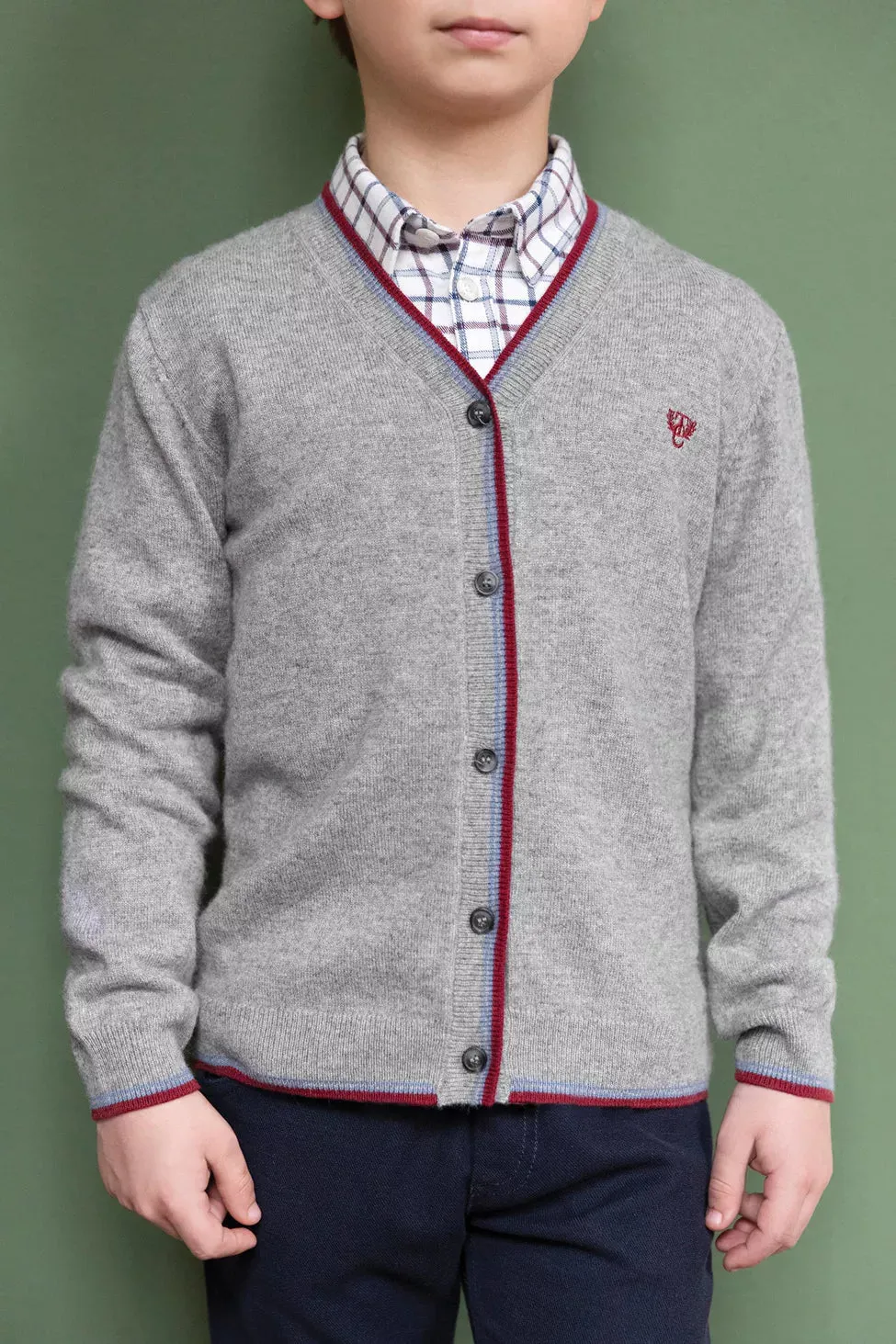 Cardigan - Grey Knitted