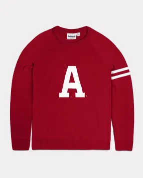 Cardinal Arkansas Razorbacks Block A Sweater