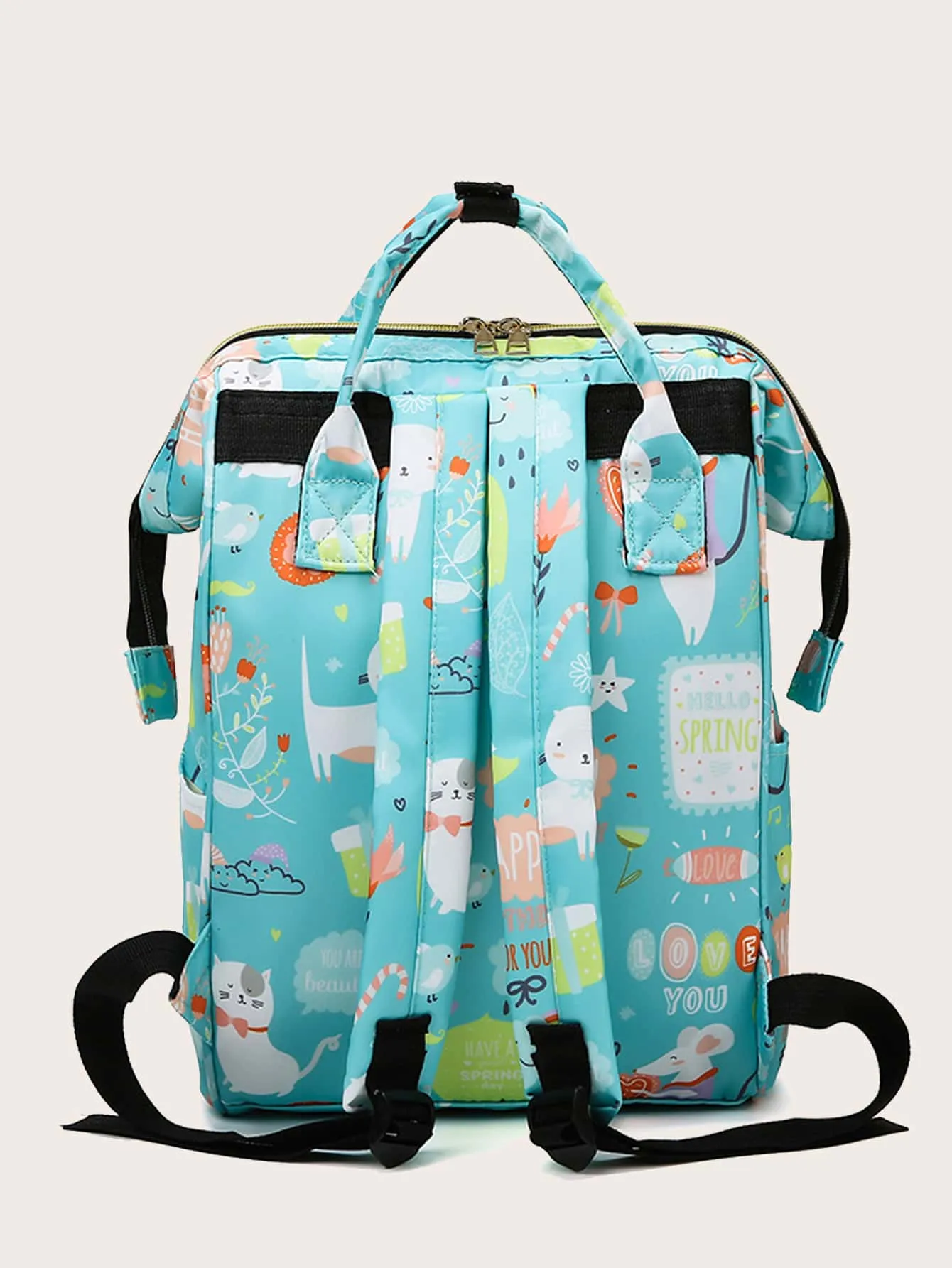 Cartoon Graphic Functional Backpack