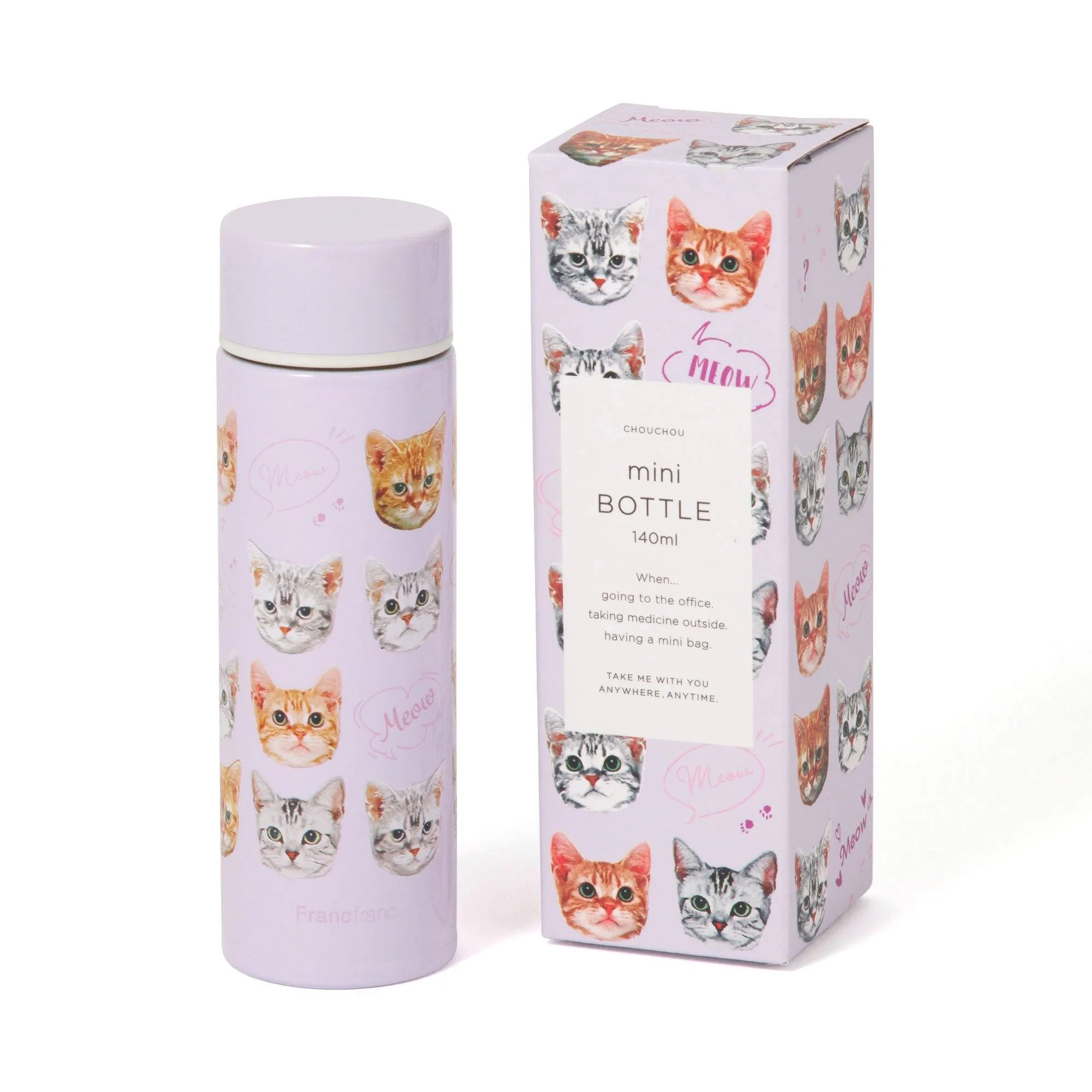 Chouchou Mini Bottle Cat 140Ml