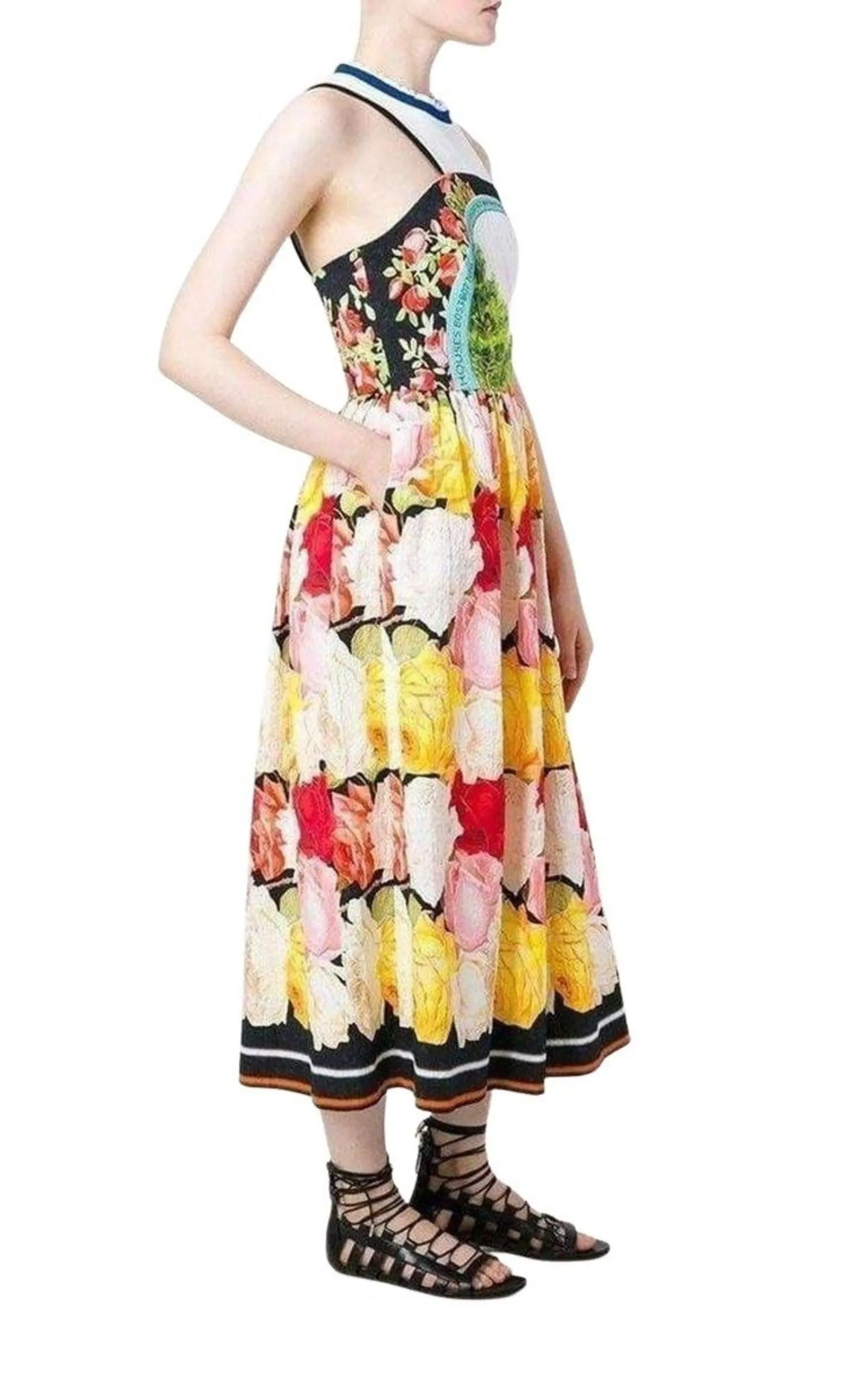 Cotton Blend  Printed Dress