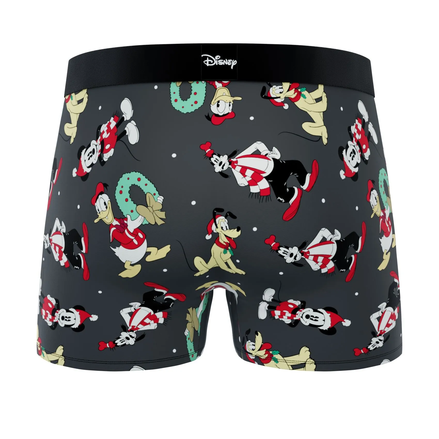 CRAZYBOXER Disney Mickey and Pluto Xmas Men's Boxer Briefs (2 pack)