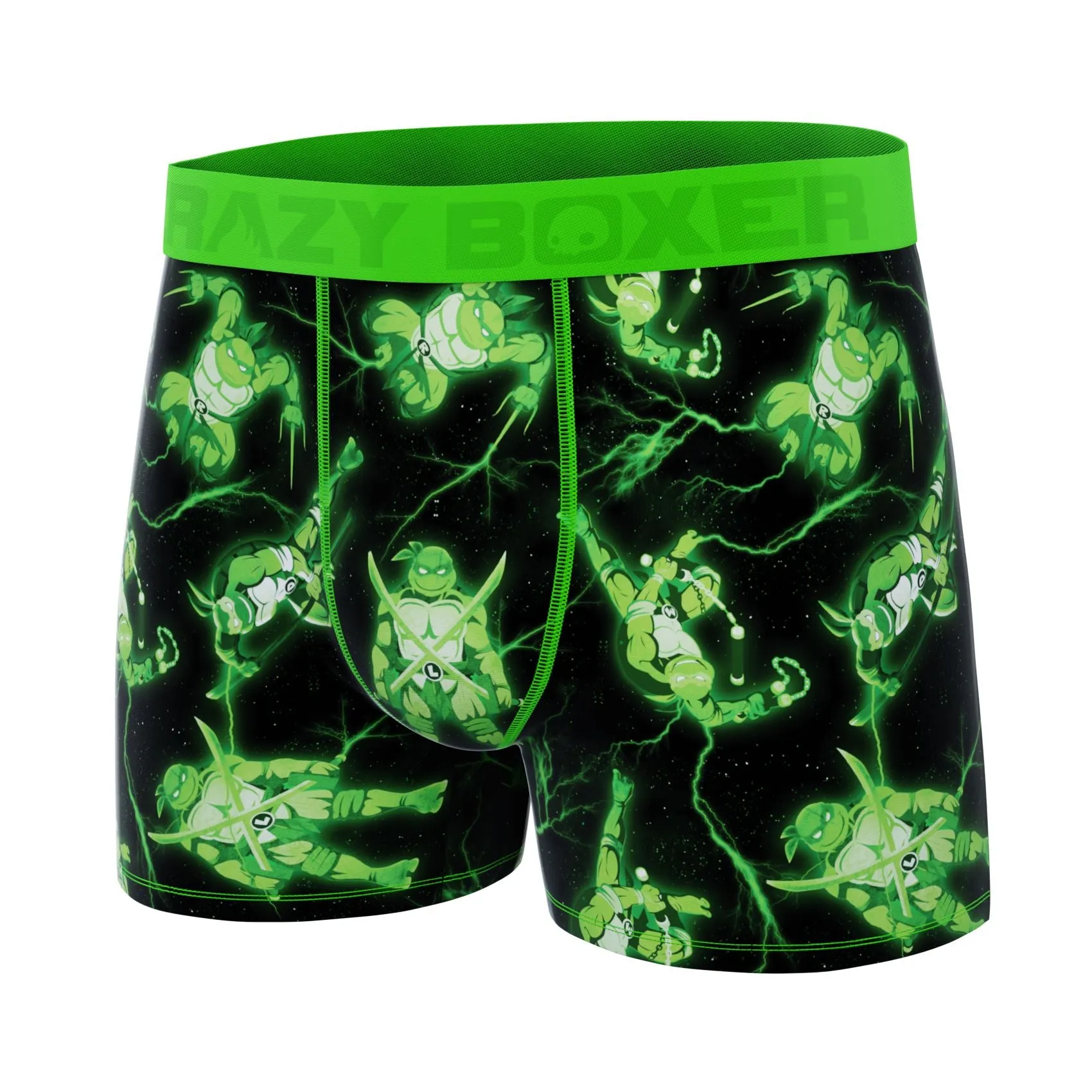 CRAZYBOXER Ninja Turtles Green Power Men's Boxer Briefs