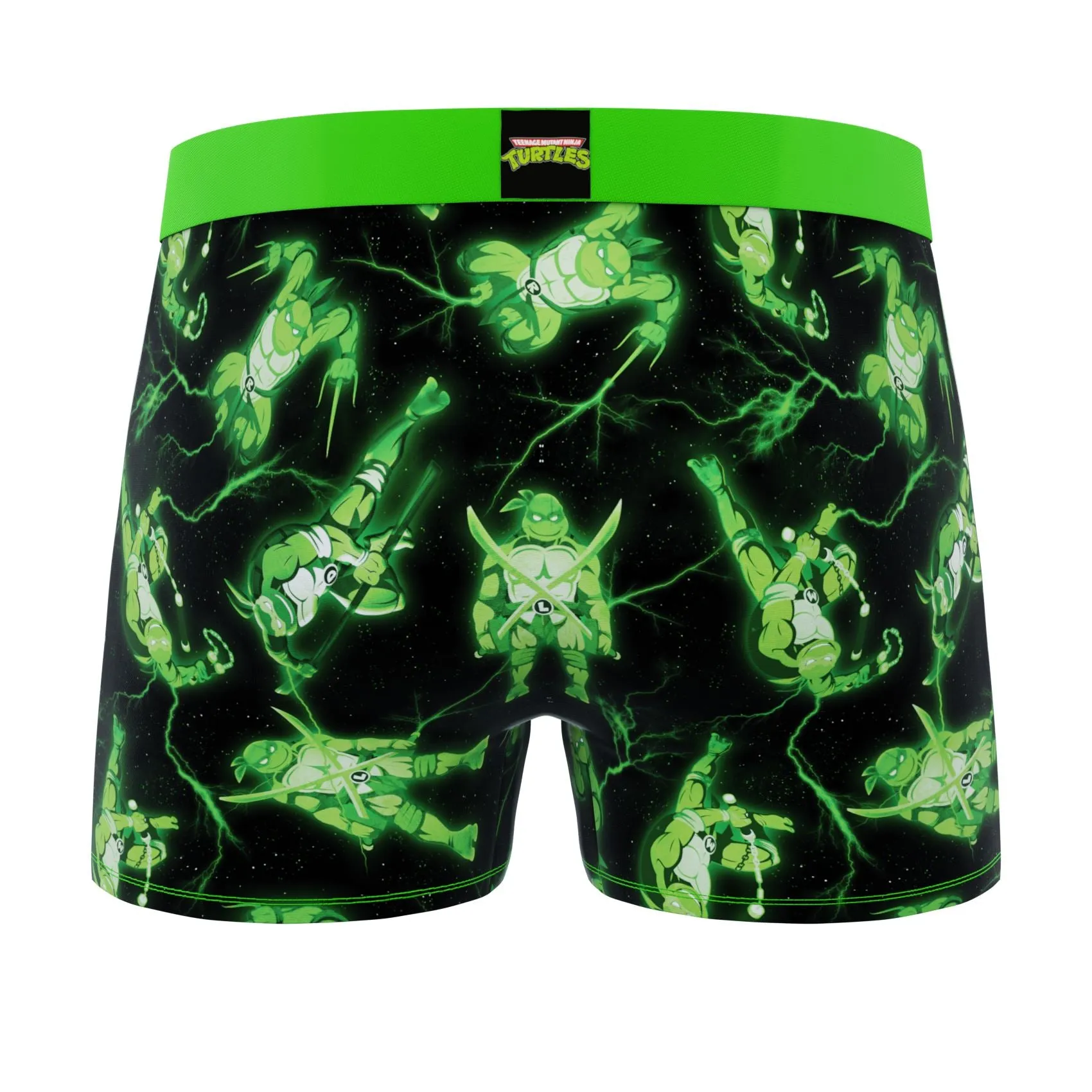 CRAZYBOXER Ninja Turtles Green Power Men's Boxer Briefs