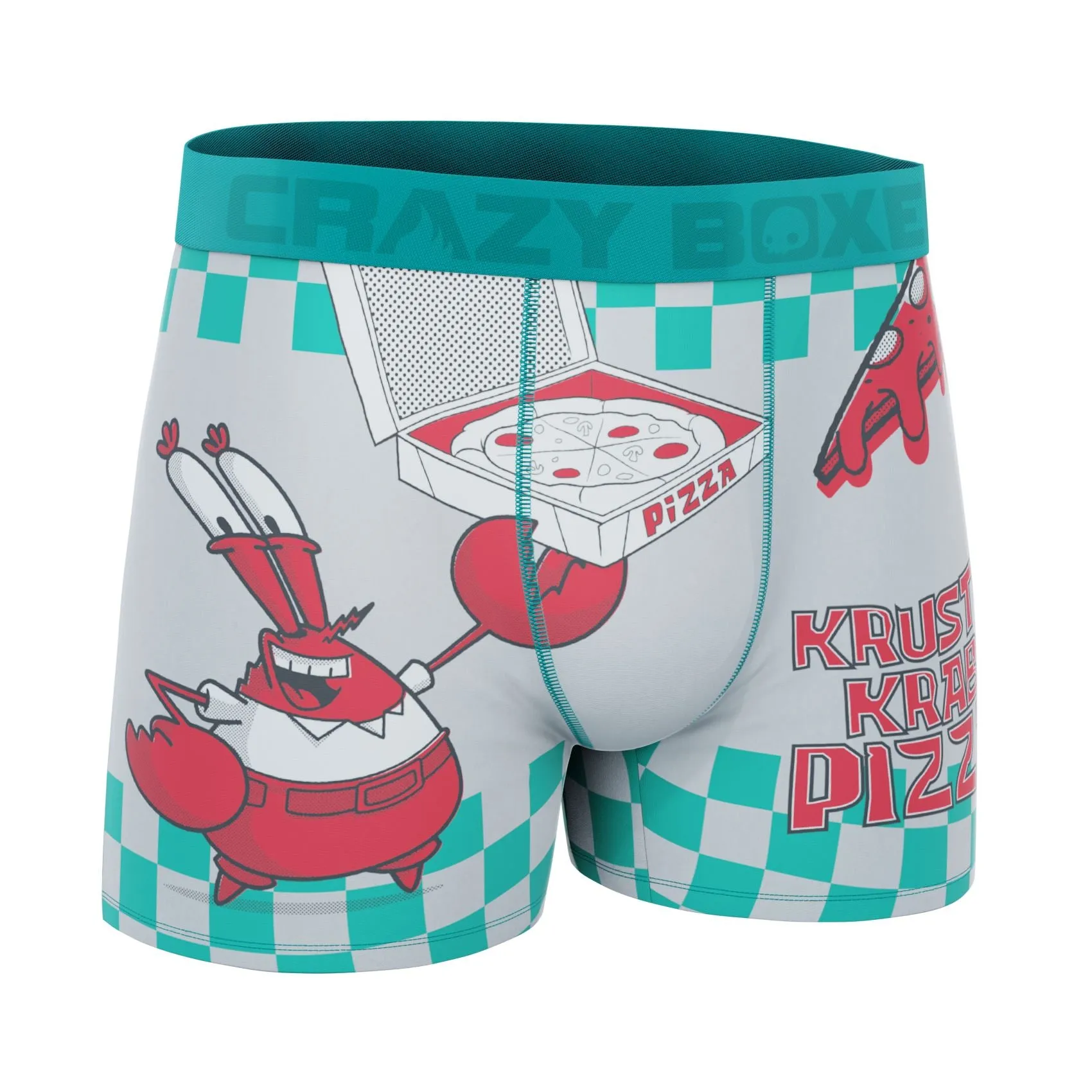 CRAZYBOXER SpongeBob Krusty Krab Pizza Men's Boxer Briefs