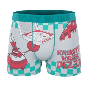 CRAZYBOXER SpongeBob Krusty Krab Pizza Men's Boxer Briefs